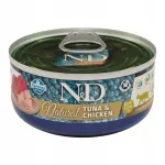 Farmina N&D Cat Natural m&auml;rg kassitoit 70g, tuunikala ja kana