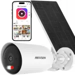 HIKVISION 4MPx 4G LTE-ga v&auml;line IP kaamera, p&auml;ikesepatarei ja heliga