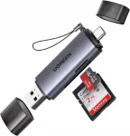 Kaardi lugeja USB 3.0 ja USB C, SD/TF, hall, kompaktne