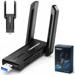 Juhtmevaba v&otilde;rgukaart AXE5400, WiFi 6E, 6GHz, 5400Mbps, gigabit, antennidega, tri-band