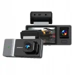 3in1 auto kaamera Full HD WiFi esiklaasile, taga ja salongi