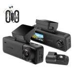 DDPAI N4T Pro 4K HDR videosalvesti ees-, taga- ja salongi kaameraga, Hardwire komplektiga