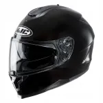 HJC C70 Metal Black mootorratturi kiiver, l&auml;ikiv must, M suurus