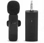 Juhtmevaba klip-mikrofon 3,5 mm pistikuga, professionaalne