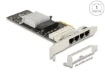 Delock 88610 v&otilde;rgukaart, PCIe x4, 4x RJ45, Gigabit LAN, Bypass, i350