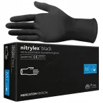 Nitrilkindad MERCATOR NITRYLEX BLACK, mustad, M, 100 tk