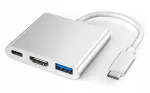 USB-C adapter HDMI, USB ja USB-C pesadega SPU-M05