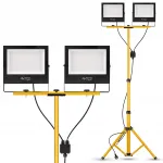Masterled 200 W lauavalgusti, kaks valgusallikat, must, IP65