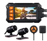 Salvestusseade A12 mootorrattale, 2x Full HD kaamera, 3", puldiga WiFi ja GPS