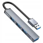 USB jagaja Orico, 1x USB 3.1 ja 3x USB 2.0, metallist