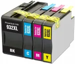 HP 6100/6600/6700/7110/7510 tindikassetid, 932XL/933XL, 4 tk