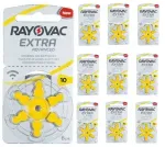 RAYOVAC 10 kuuldeaparaadi patareid, 60 tk