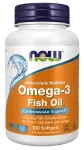 NOW Foods Omega-3 1000 mg toidulisand, 180 mg EPA / 120 mg DHA, 100 kapslit