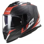 Motomatkuri kiiver LS2 FF800 Storm II Nerve, must/punane, suurus M