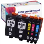 HP 903XL tindikassetid, 5 tk, sobivad Officejet 6900, 6950, 6860, 6868, 6960, 6968, 6970, 6978 mudelitele