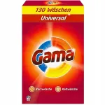 Pesupulber GAMA valgele ja v&auml;rvilisele pesule, 7,8 kg, 130 pesukorda