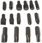 Otsikute komplekt 5/16 x 30 mm, Torx, PZ, PH, SL, HEX, 17 osa, YATO YT-A00158
