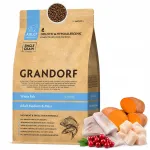 Kuivtoit koertele Grandorf valge kalaga, keskmistele ja suurtele t&otilde;ugudele, 3 kg
