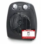 Kompaktne kaasaskantav ventilaator EMERIO, 2000 W, termostaadiga, kuni 20 m&sup2; jaoks