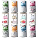 Koerakonservid BRIT Gaczoo MONO PROTEIN, erinevad maitsed, 12 x 400 g
