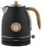 Klausberg KB-7907 elektriline veekeetja, 1,7 l, termomeetriga, must, 2200 W
