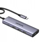 UGREEN CM511 USB-C jagaja: HDMI 4K/60Hz, 2&times;USB-A 3.2, 2&times;USB-C 3.2, USB-C PD