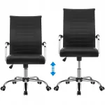Ergonoomiline kontoritool k&auml;etugedega, must, p&ouml;&ouml;rlev