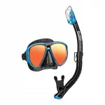 Maski ja snorkliga komplekt TUSA Powerview UC-2425MQB peegelklaasiga sinine