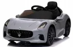 Laste elektriauto Maserati GranTurismo, laetav, EVA rattad, nahkistmega, liitiumioonaku