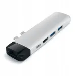 Adapter Satechi Pro Hub USB-C HDMI 4K ja Ethernetiga