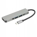 USB-C jagaja, 5W, 5Gbps andmeedastus, heli ja PD laiendus, sobib Y1