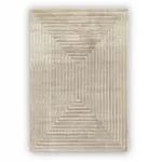 LILY120x170 hele liivakarva modernne geomeetriline pehme vaip elutoa v&otilde;i magamistoa jaoks