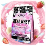 Real Pharm Whey Creamy Fluffy valgutusjahu 700 g maasika ja pettidega