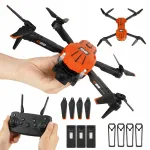 Juhtmevaba droon D88 WiFi kaameraga, 100 m, 3x 500mAh akut, HD