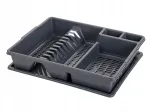 Bentom Classic 42x32 cm plastikust n&otilde;udekuivatusrest tumehall