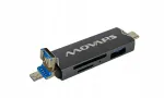 Kaardi lugeja 6in1 USB 3.0 USB-C microUSB SD microSD OTG