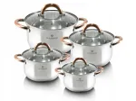 Blaumann Gourmet Line roostevabast terasest pottide komplekt, 8 tk, BL-3248