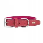 Nahast koera kaelarihm BARRY KING, XL, 43&ndash;53 cm, 30 mm, tume roosa