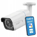 V&auml;line IP-kaamera Reolink RLC-811A, 5x optiline suum, IP67, 12V, valge