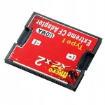 Topelt SD SDXC/HC ja TF kuni Compact Flash CF Type I kaardilugeja