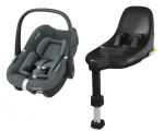 Maxi-Cosi Pebble S 2026 Tonal Graphite turvatool FamilyFix alusega