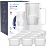 AquaFloow MaxiGlass 3 l valge veefiltri kann 12 filtriga