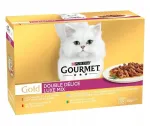 GOURMET GOLD Duo Delice kassitoit kastmes, 12 x 85 g, erinevad maitsed komplekt