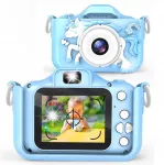 Laste digitaalne kaamera Full HD Unicorn 32GB kaardiga