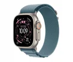 Nutikell Apple Watch Ultra 3, loomulik titaan, Blue Alpine M 5G rihm