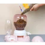Automaatne 2,2 l toidu ja 600 ml vee dosaator koertele ja kassidele, roosa