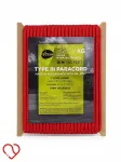 Paracord n&ouml;&ouml;r Type III TECEUM, 15 m, 4 mm, punane, 250 kg