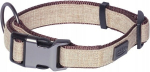 Nailonist koera kaelarihm Nobby Linen Deluxe, pruun, suurus M&ndash;L, 25 mm, 40&ndash;55 cm