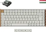 Mehaaniline klaviatuur Keychron K3 HE, HU paigutus, ultrakiire Lime Magnetic l&uuml;litid, valge