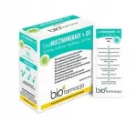 Toidulisand Biofarmacja Bio MULTIMINERALS: kaalium, magneesium, tsink, kaltsium, D3, vegaanne, 28 kotikest